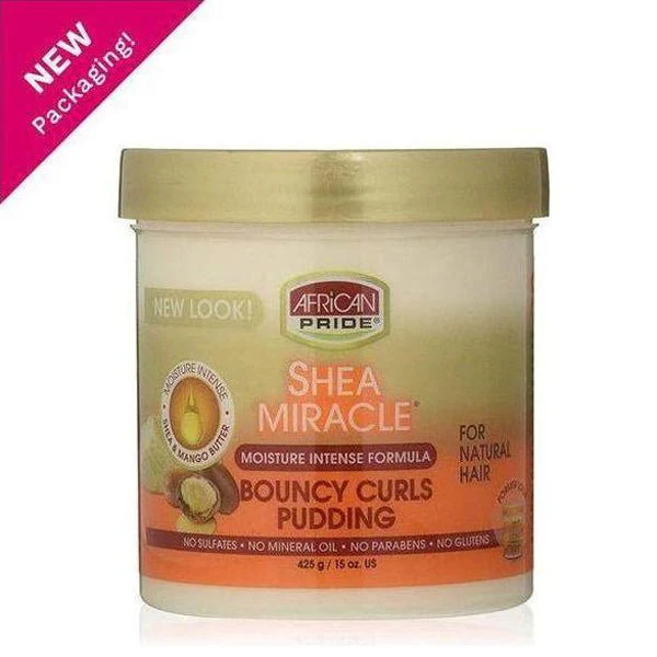 African Pride Shea Butter Miracle Moisture Intense Bouncy Curls Pudding 443ml