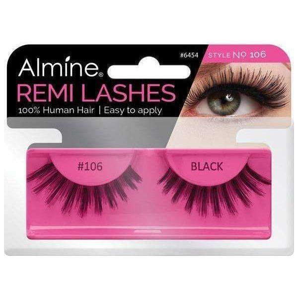 Almine Eyelashes Black 100% Remi Human hair - Image 67