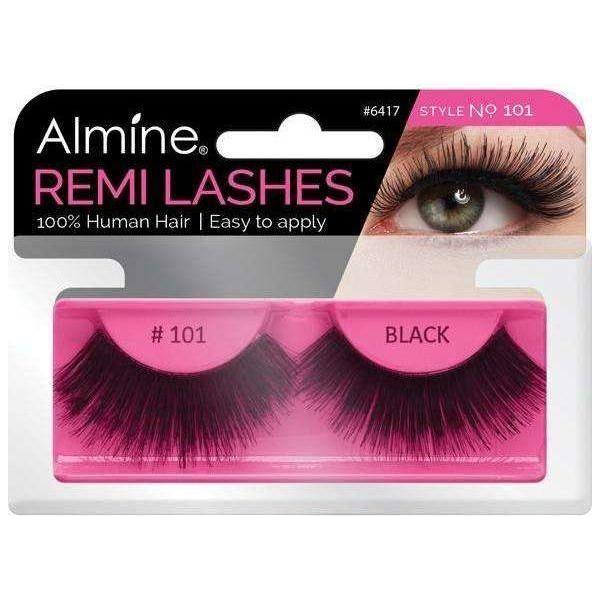 Almine Eyelashes Black 100% Remi Human hair - Image 68