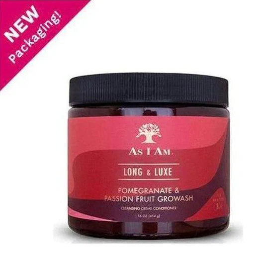 As I Am Long and Luxe Pomegranate & Passion Fruit GroWash 454g