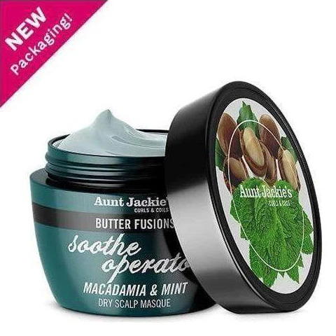 Aunt Jackie's Butter Fusions Soothe operator Macadamia & Mint Masque 8oz