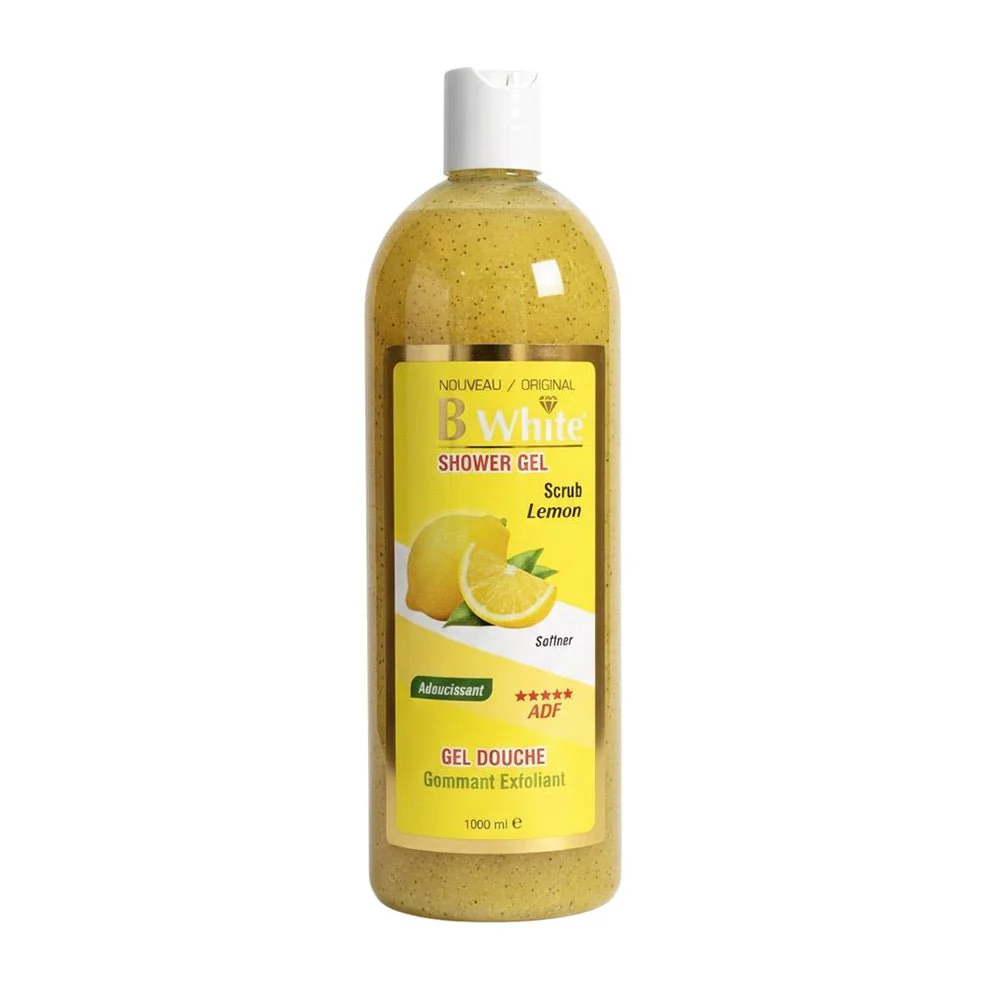 B WHITE GEL DOUCHE Lemon Shower Gel Scrub 1000ml