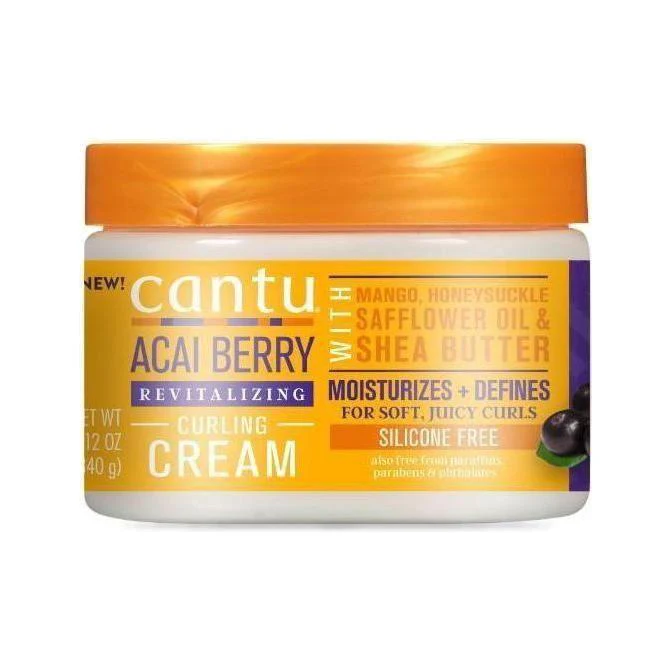 Cantu Acai Beere Revitalizing Curling Cream 12OZ