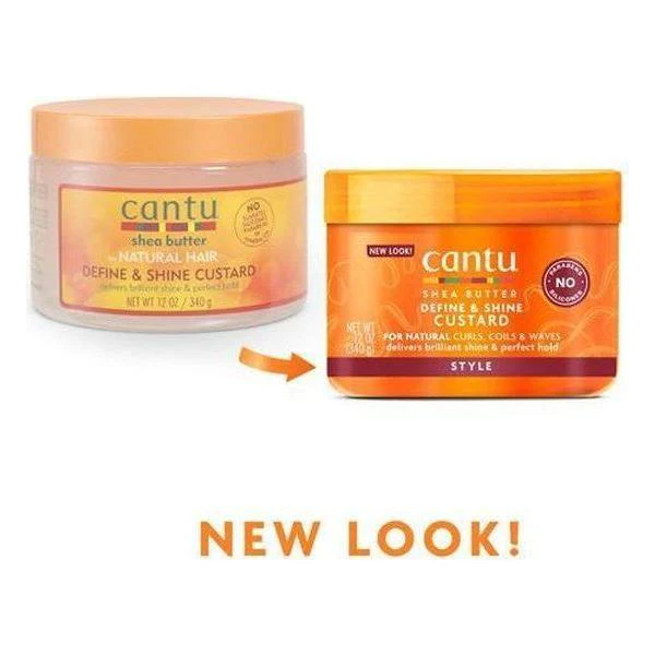 Cantu Shea Butter Define & Shine Custard 340ml - Image 5