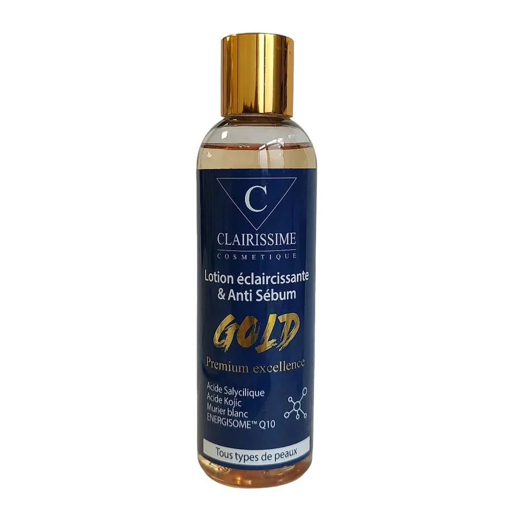Clairissime Eclaircissante & Anti Sebum Gold Lotion 200ml