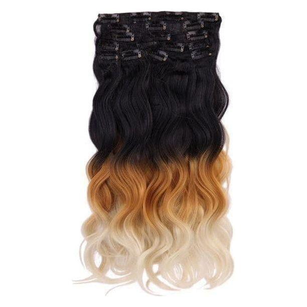 Dream Hair 8 Clip-In Ombre Extensions Kunsthaar - Image 5