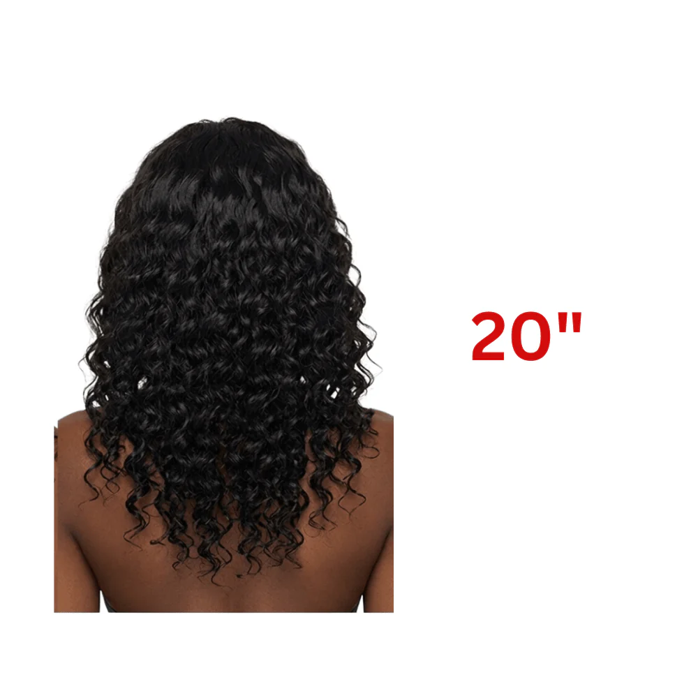 Dream Hair Half Wig Deep Wave Natural color 16"/20" - Image 3