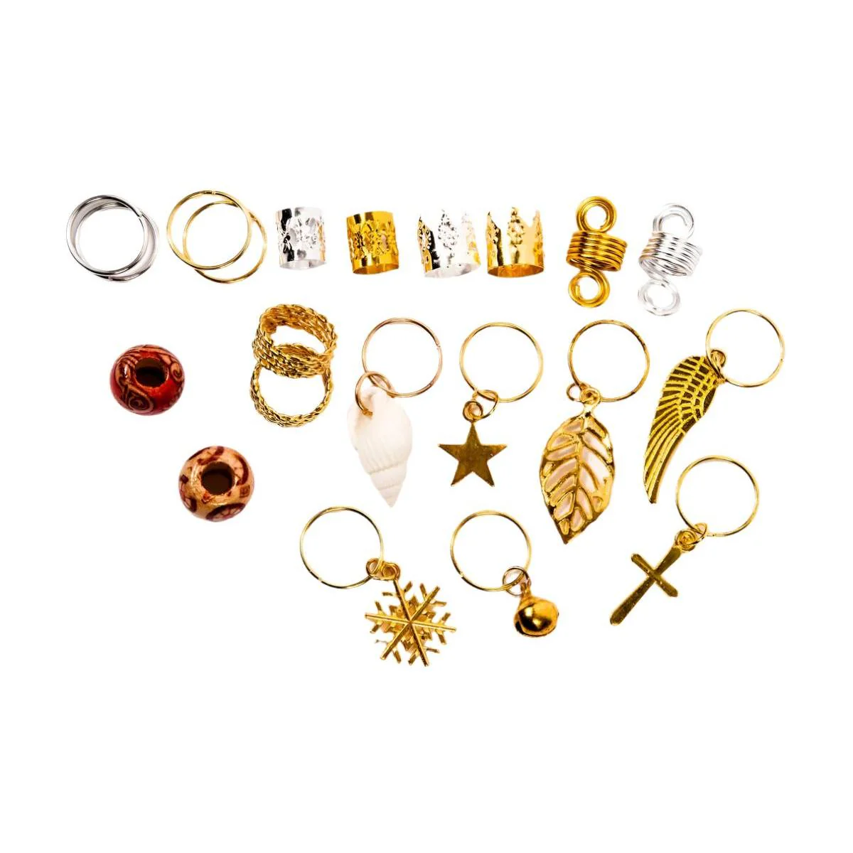 Dreamfix 238pcs Braiding Hair Rings 20 Styles - Image 5