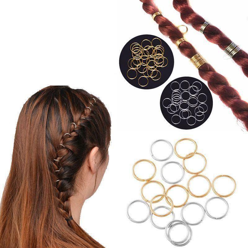 Dreamfix Gold Hair Rings for Braids & Dreadlocks - Image 3