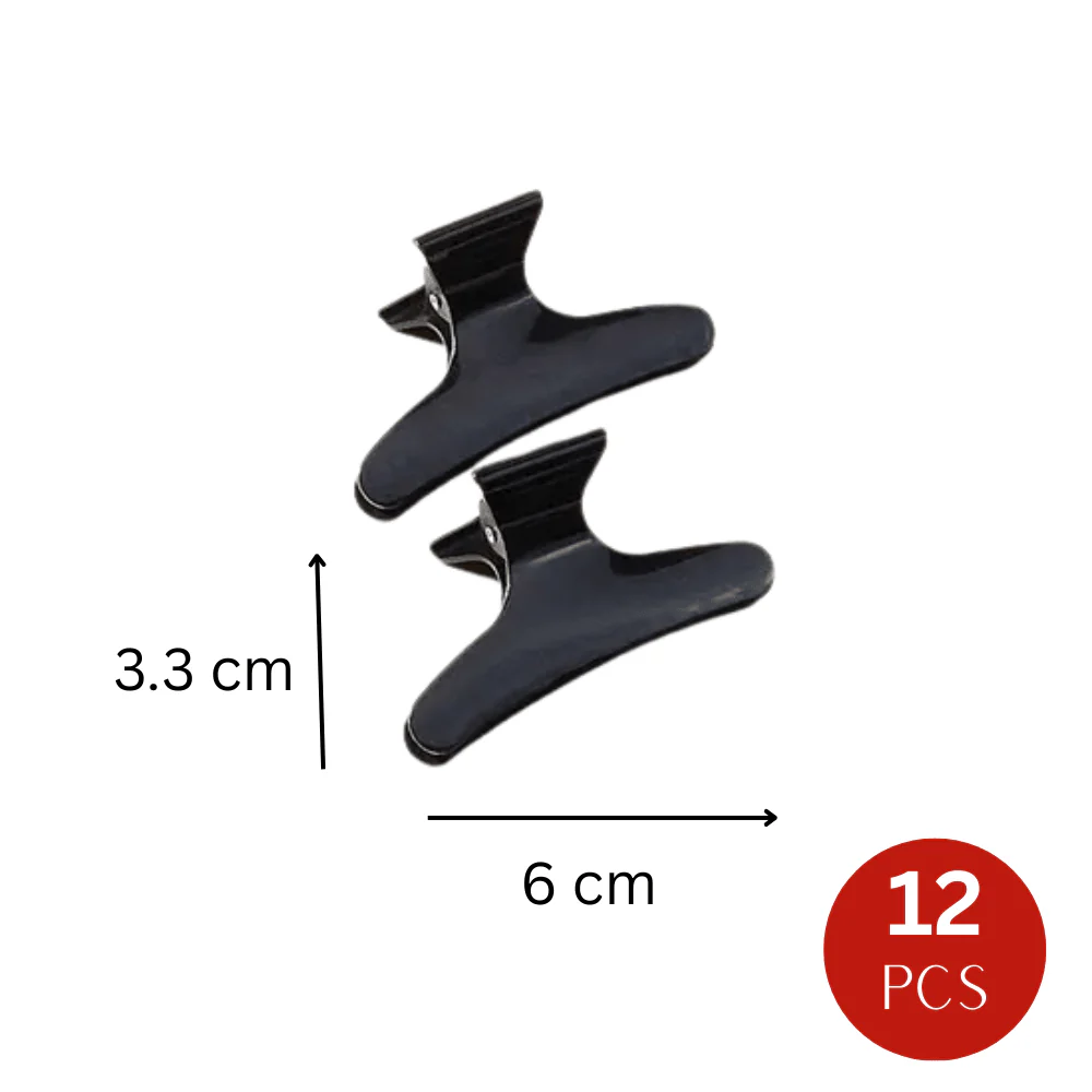 Dreamfix Butterfly Hair Clip Black (12 pcs) - Image 3