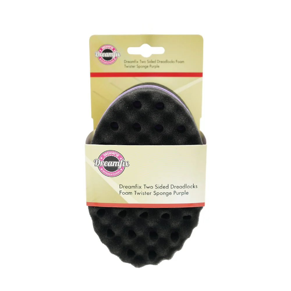 Dreamfix Two-Sided Dreadlocks Foam Twist Sponge (Oval) Purple - Image 3