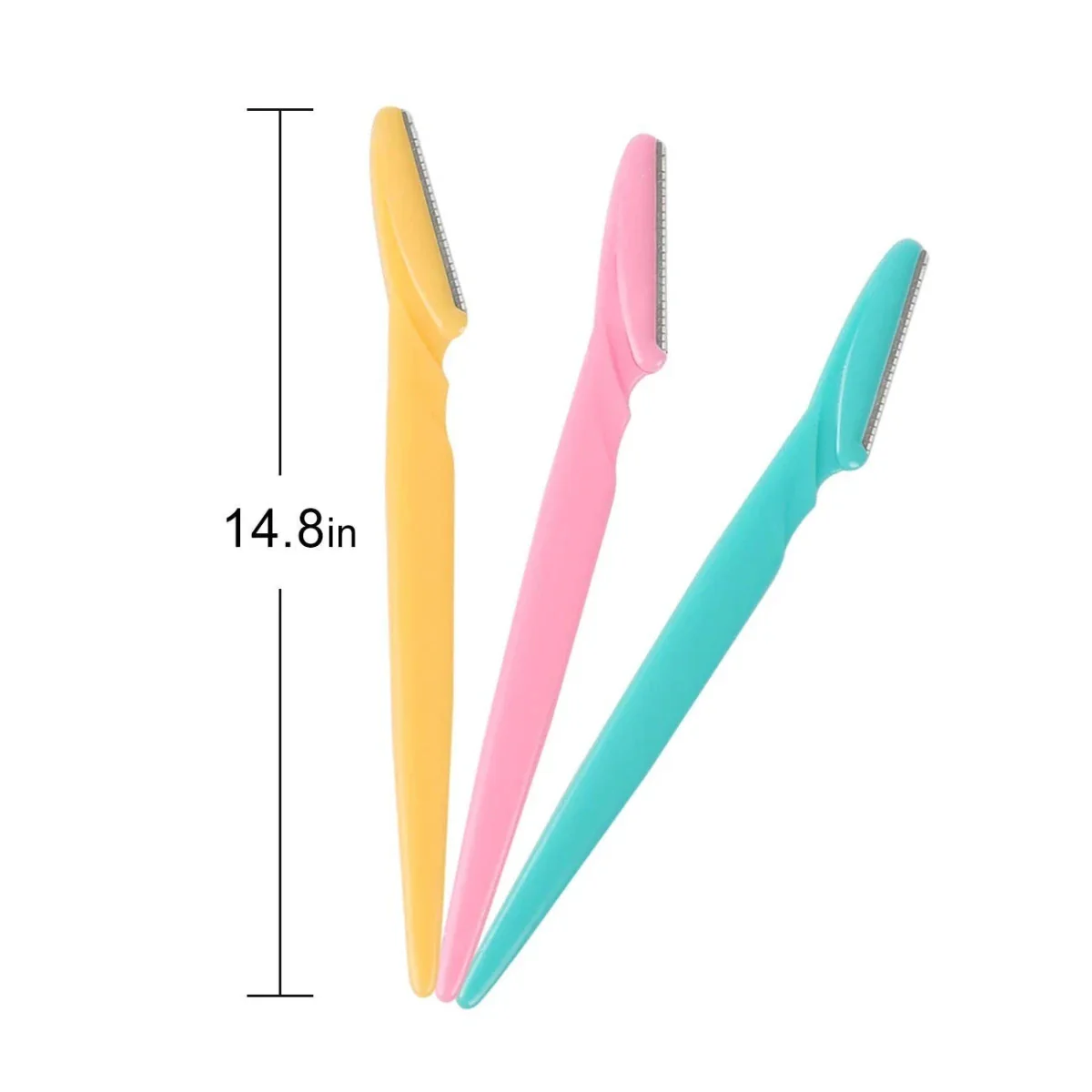 Dreamfix Eyebrow Razor Pack Pink/Blue/Yellow (3 pcs) - Image 3