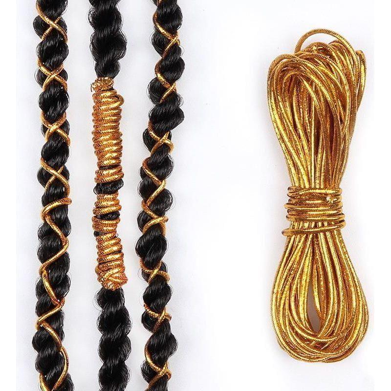 Dreamfix Gold &Silver Braided Hair Cord String Accessories - Image 5