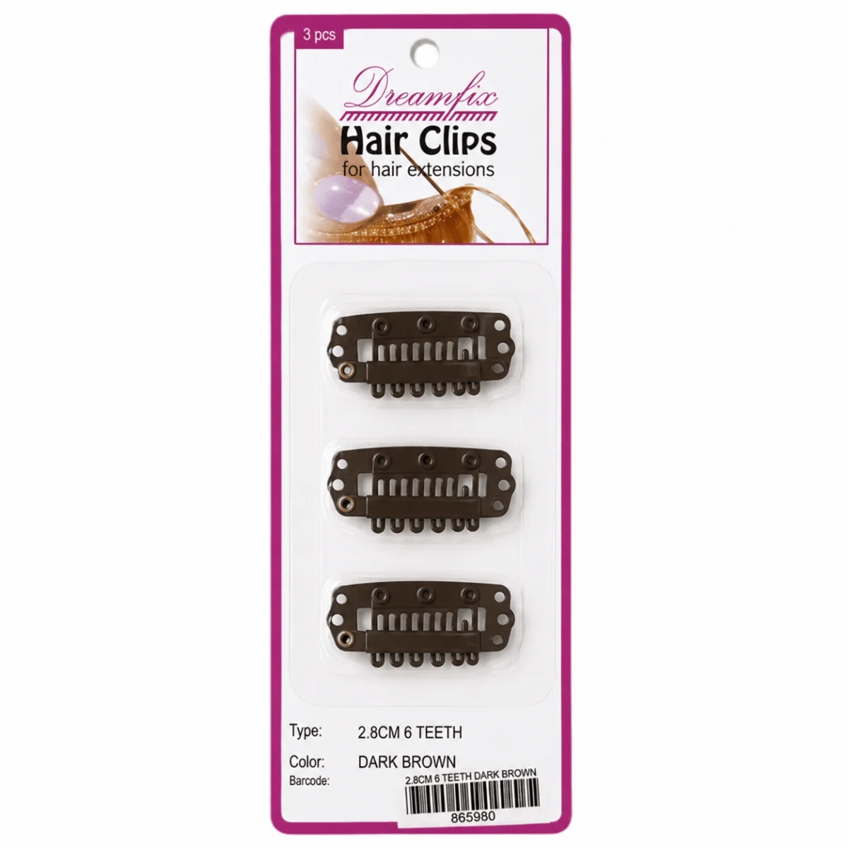 Dreamfix Hair Clips 3 Pcs for Extensions Clips - Image 17