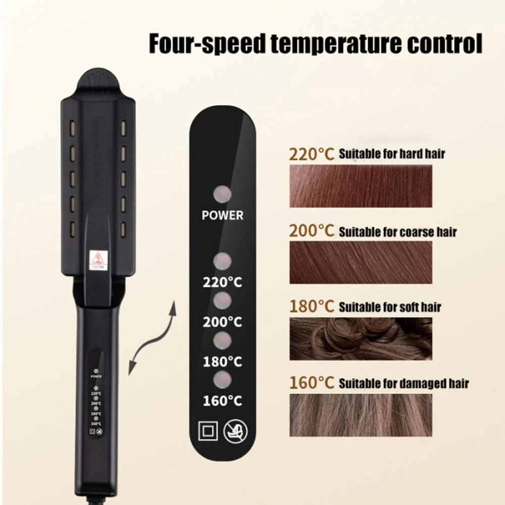 Dreamfix Titanium InstaHeat Wet & Dry Straightener (Black) - Image 5