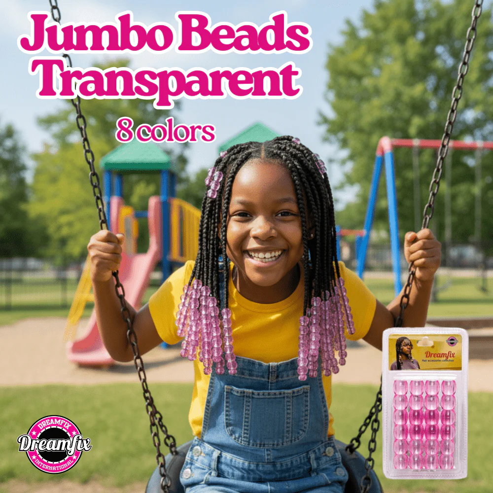 Dreamfix Jumbo Hair Beads Transparent