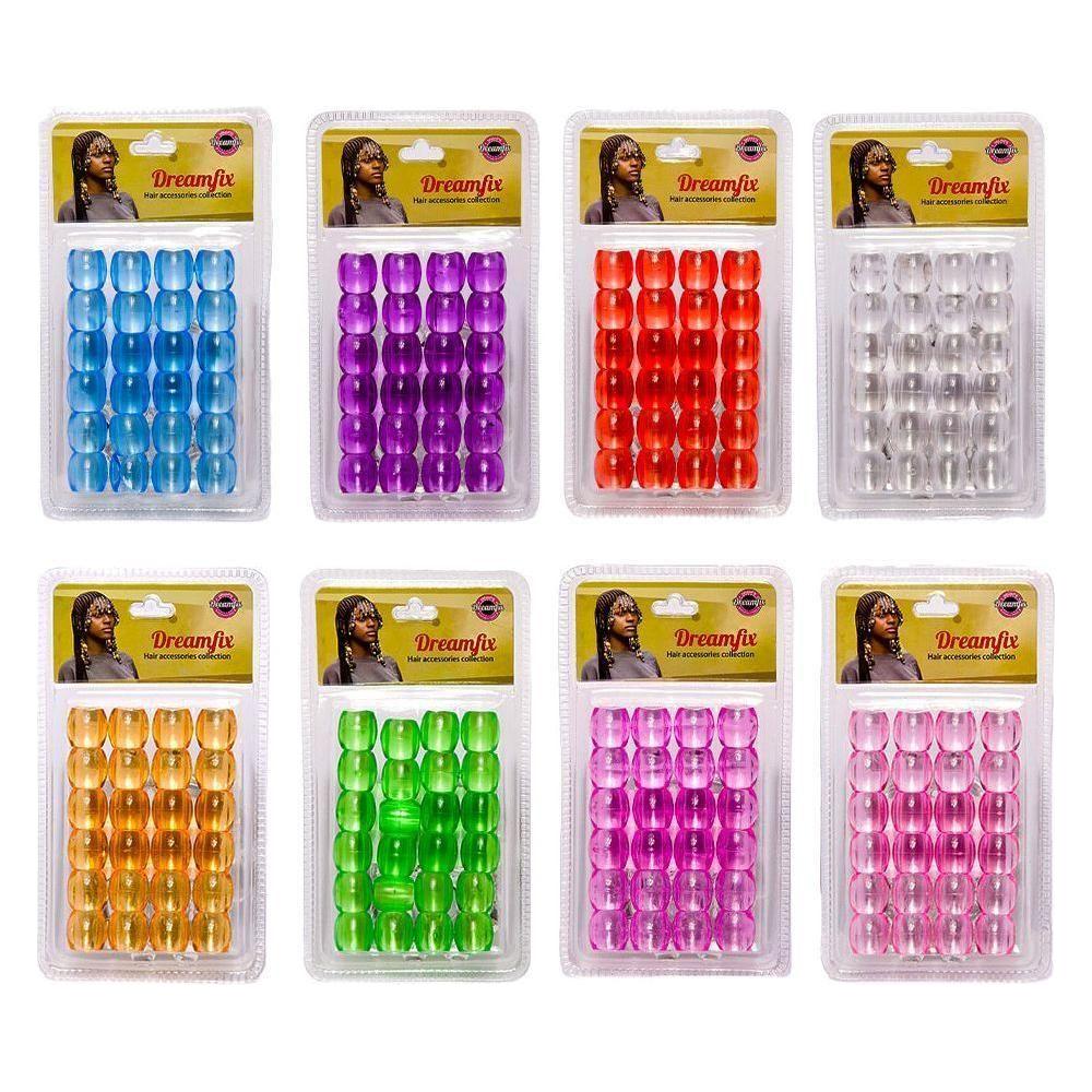 Dreamfix Jumbo Hair Beads Transparent - Image 2