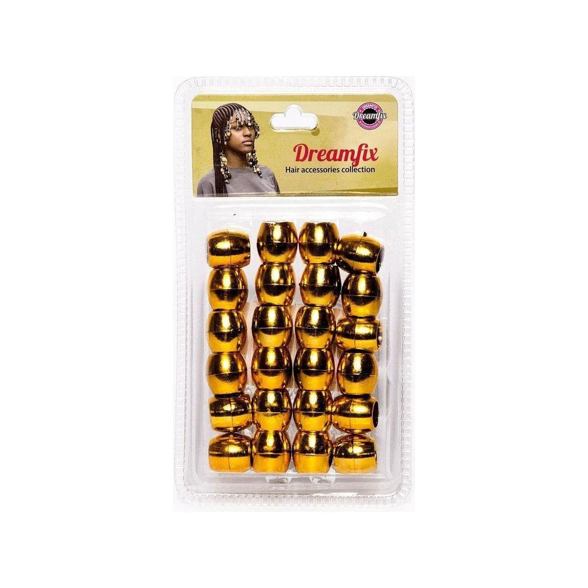 Dreamfix Large Hole Plastic Hair Beads Kids 24pcs - Image 11