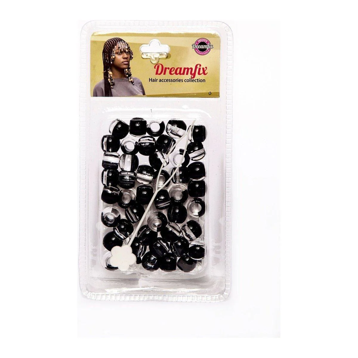 Dreamfix Plastic Hair Beads For Kids Assorted - Image 15