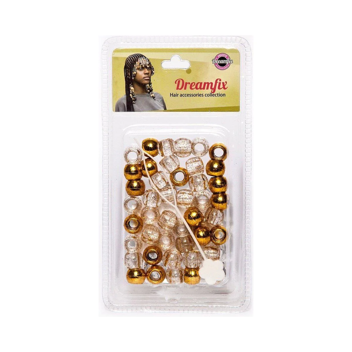 Dreamfix Plastic Hair Beads For Kids Assorted - Image 20