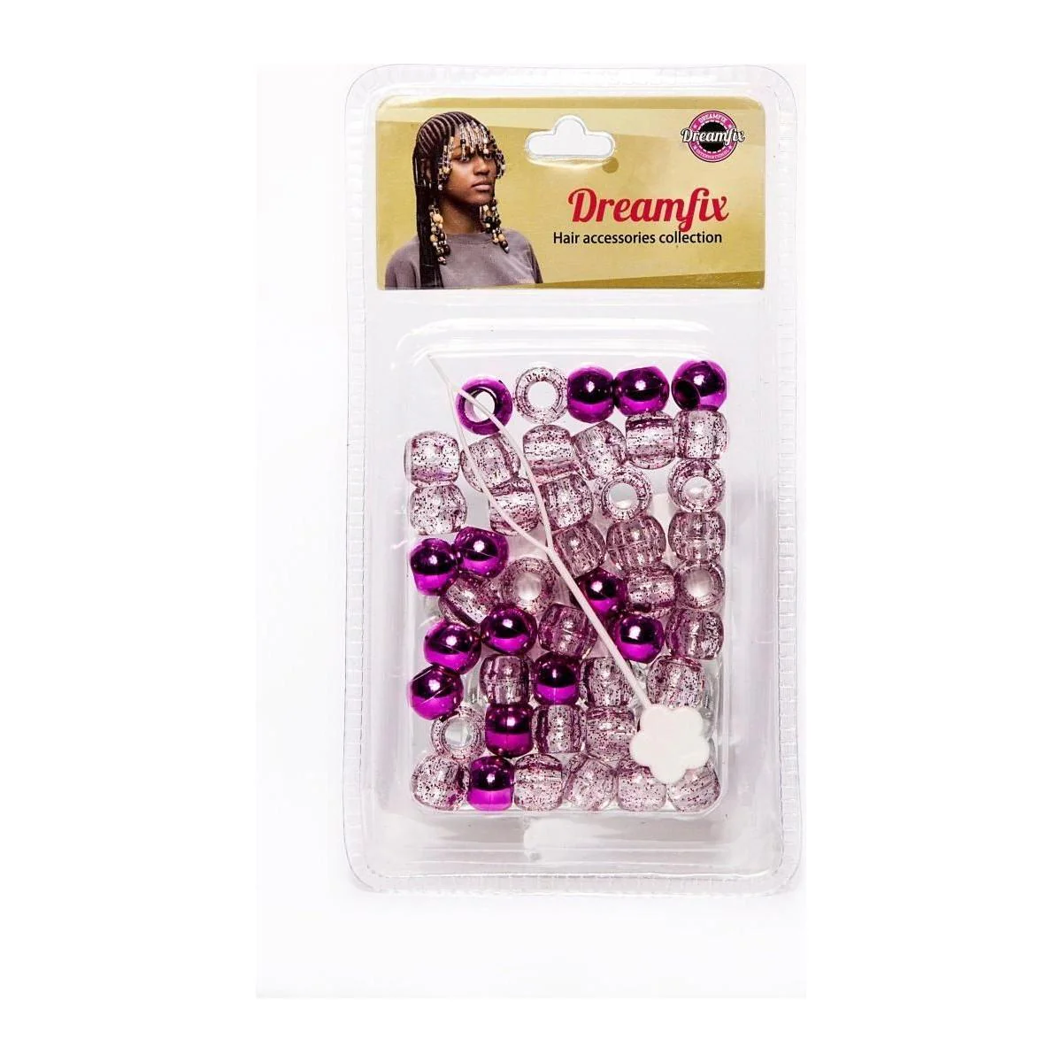 Dreamfix Plastic Hair Beads For Kids Assorted - Image 22