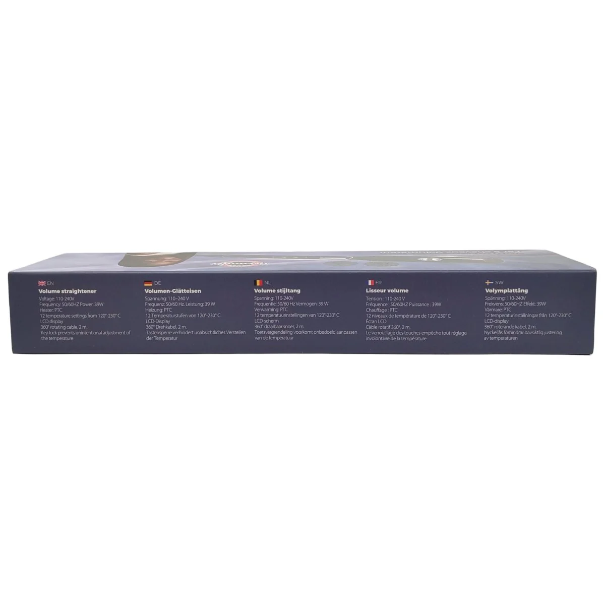 Dreamfix Sleek Ceramic Flat Iron with Digital Control (Black) - Image 7