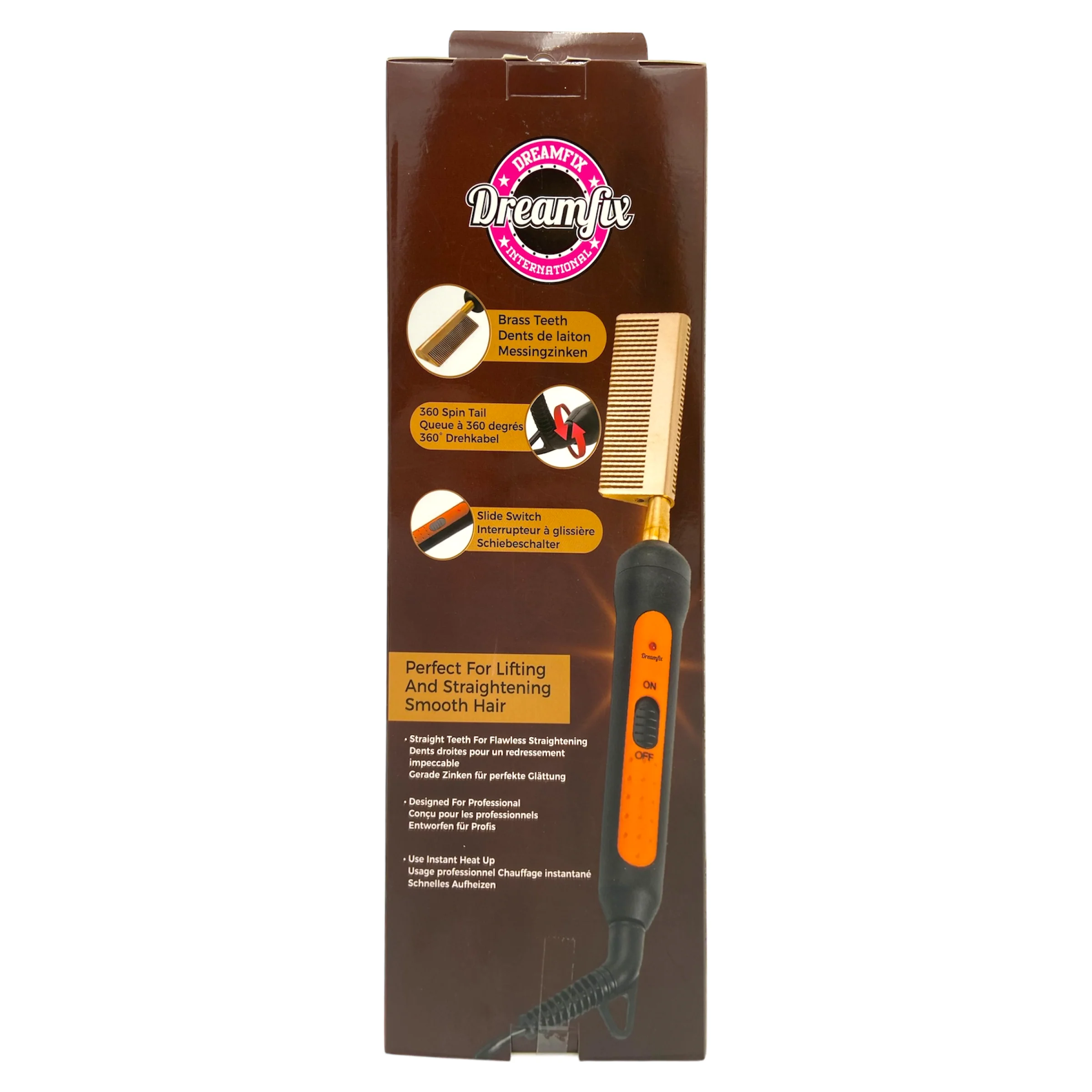 Dreamfix Sparkles Hot Straightening Comb 300g - Image 4