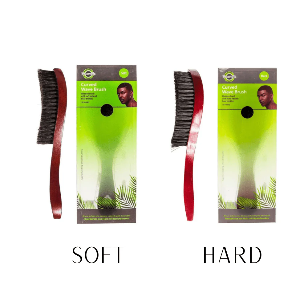 Dreamfix Wave Curved Brush with Handle- Hard & Soft