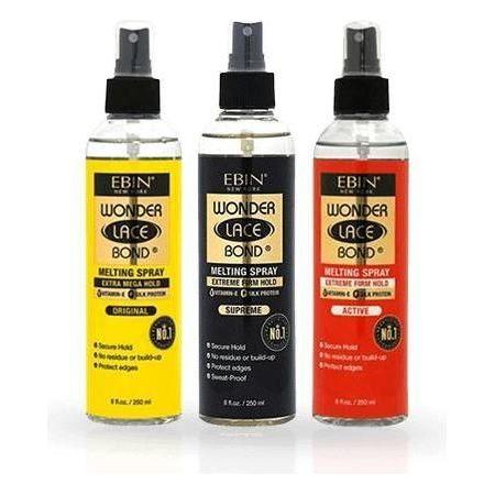 Ebin New York Wonder Lace Bond Melting Spray Active/Supreme/Original 250 ml / 100 ml