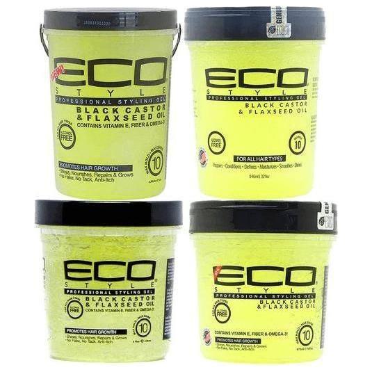 Eco Style Black Castor & Flaxseed Oil Gel 80oz/32oz/16oz/8oz