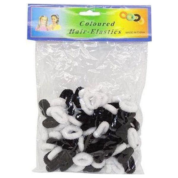 Dreamfix Hair Elastics Color Big Black & white HB02