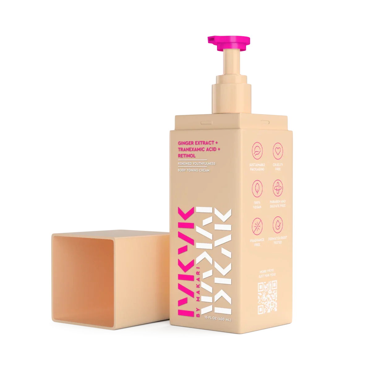 Makari IYKYK Ginger Extract +Tranexamic Acid +Retinol Body Toning Cream 400ml