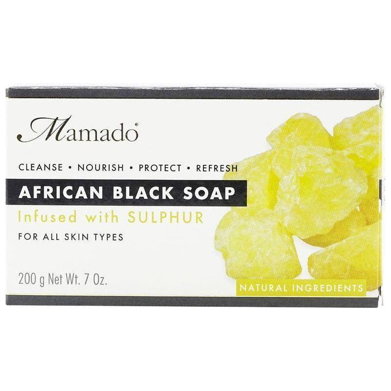 Mamado African Black Soap Infused with Sulphur 200g