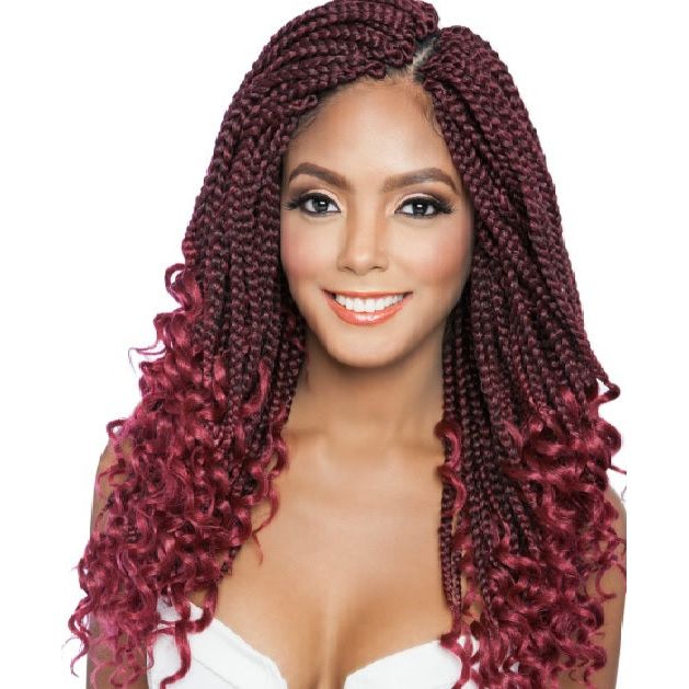 Mane Concept Afri-Naptural 3X Curly Ends Box Braids Kunsthaar 14" / 18"