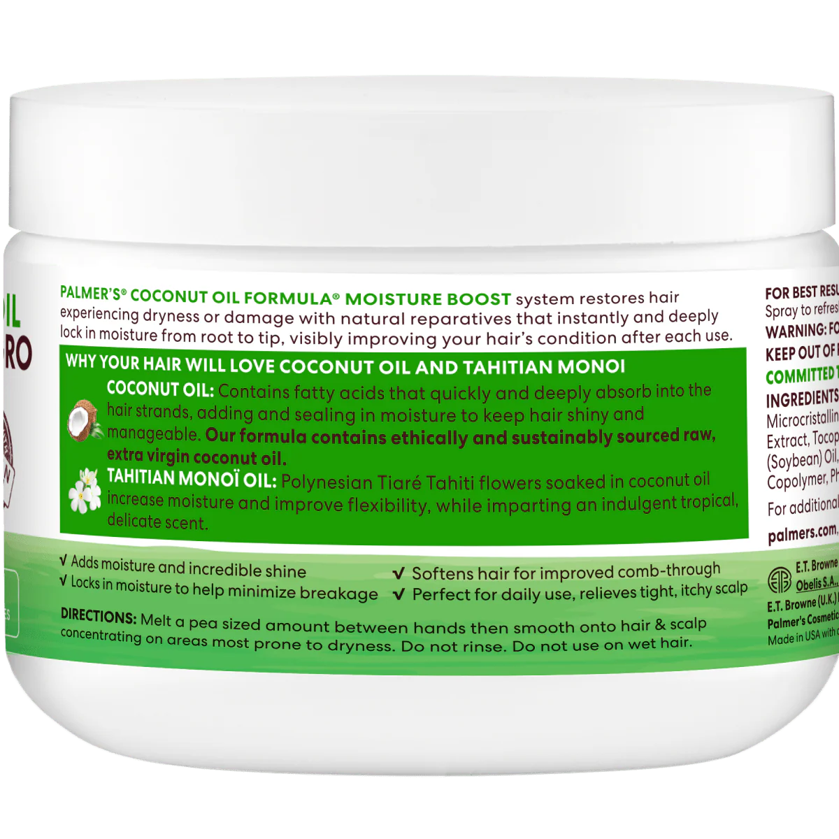 Palmer's Coconut Oil Formula Moisture Gro Conditioning Hairdress 150g/250g - Image 5