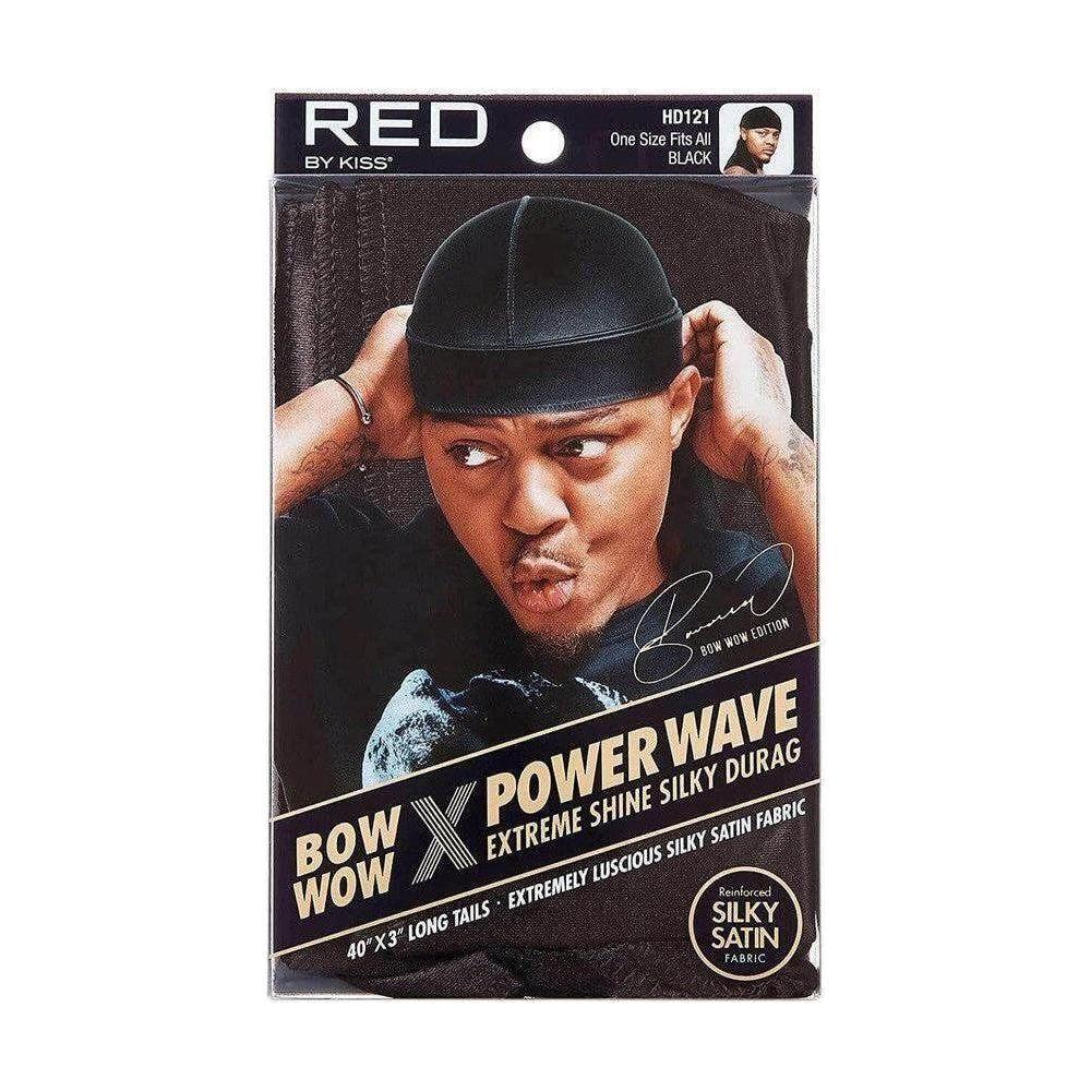 Red By Kiss Bow Wow X Power Wave Extreme Shine Silky Durag -  Black