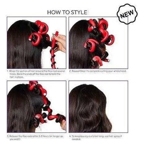Red By Kiss Flexi Rods Hair Curlers - Image 2