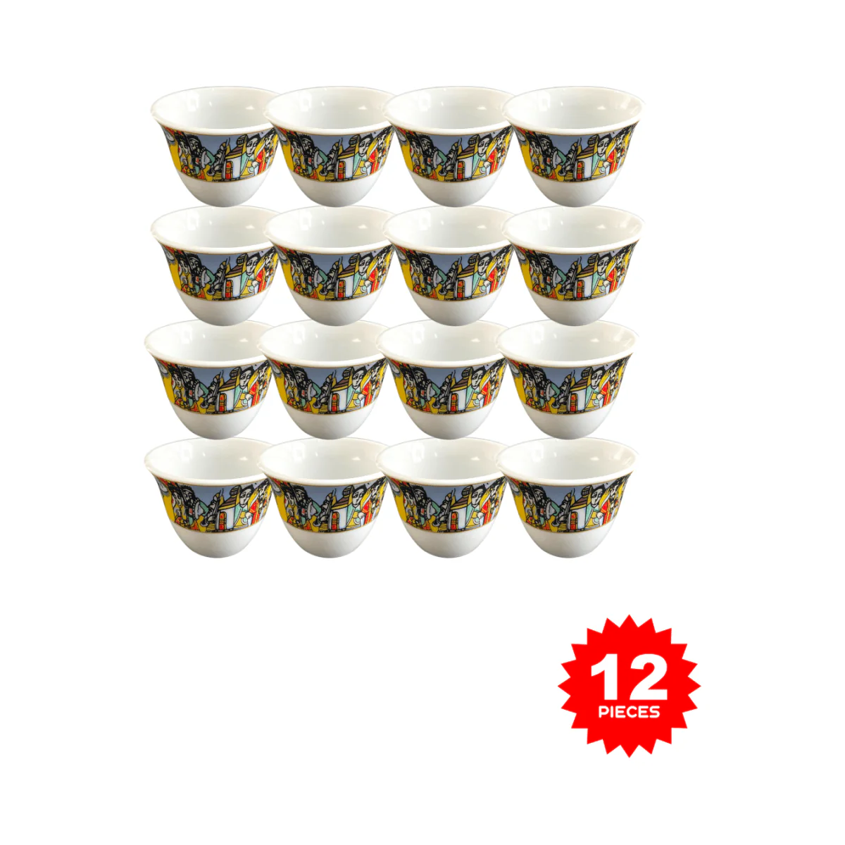 Shewhat 12pcs cawa cup90ml pattern/Illustration - Image 3