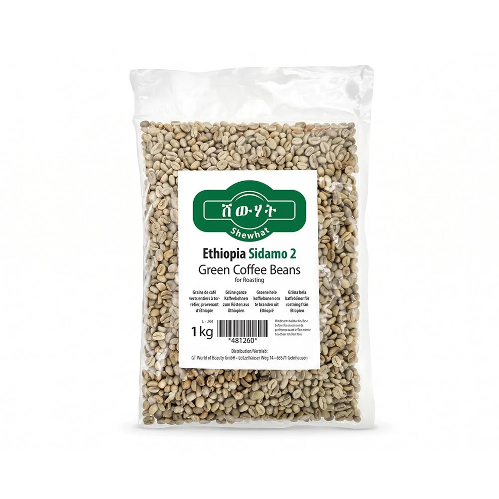 Shewhat Ethiopian Rohkaffee Bohnen 1 kg