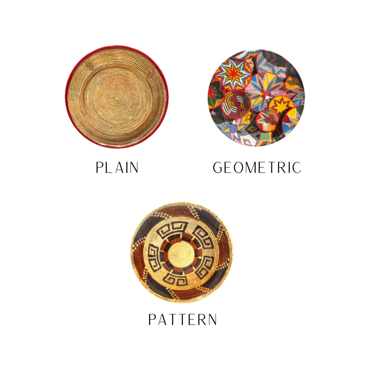 Shewhat Melamine platter tray 16inch A3 Traditional Plain/Geometric Motifs/Pattern