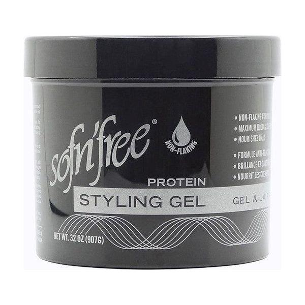 Sofn'free Non-Flaking Protein Styling Gel Black 946ml - Image 2