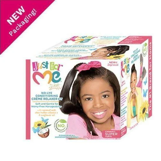Soft & Beautiful Just For Me! No-Lye Conditioning Creme Relaxer Kit Super