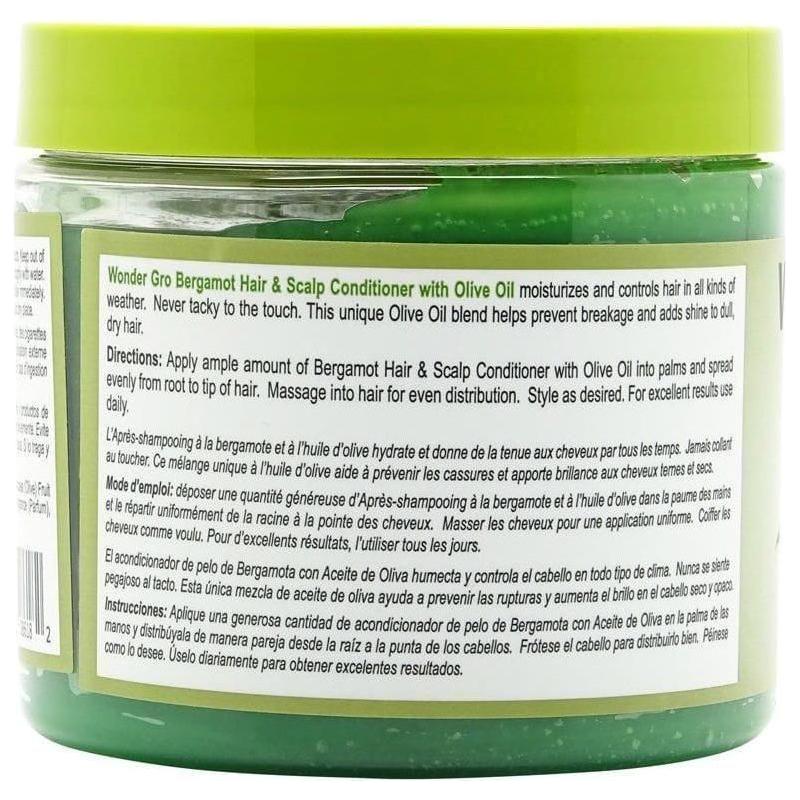Wonder Gro Bergamot with Olive Oil Hair & Scalp Conditioner 340g - Image 2